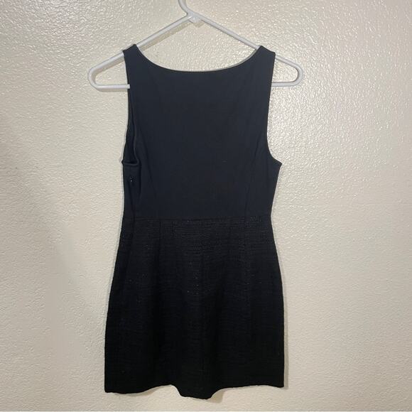 Theory Yeneth Tweed Bottom Sleeveless Mini Dress in Black Size 6 - Picture 6 of 7
